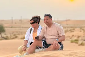 Tour image of Private Desert Safari Abu Dhabi With Camel Ride BBQ Dinner Shows