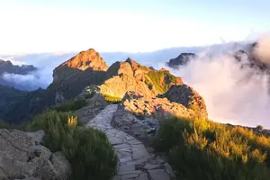 Tour image of Sunrise Guided Hike PR1 Pico do Areeiro Pico Ruivo small group