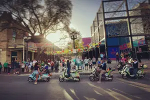 Tour image of VESPA SiDECAR Tour in San Antonio with Tacos