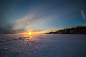 Tour image of Ice Fishing on a Frozen Lake in Levi