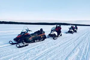 Tour image of Snowmobile and Ice Fishing Experience