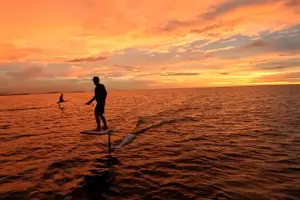 Tour image of Sunset E-Foil Experience in Tanjung Aru Beach