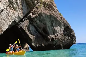 Tour image of Sesimbra : Guided Kayak Tour in Arrábida Natural Park & Caves