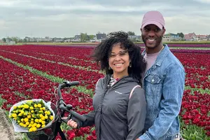 Tour image of Enjoy the tulip fields by bicycle with a local guide! Tulip bike tour!