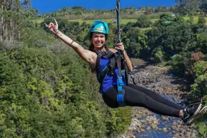 Tour image of Big Island 9-Line Zipline Experience Plus Private Waterfall Swim