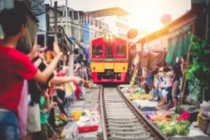 Tour image of Amphawa Floating Market and Maeklong Railway Private Afternoon Tour from Hua Hin