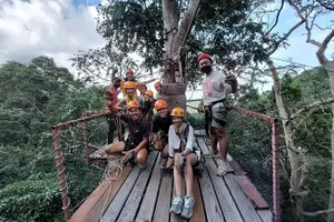 Tour image of Tree Bridge Cafe And Zipline - Jungle Flight Adventure in Koh Samui