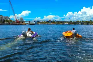 Tour image of Ft. Lauderdale Mini Powerboat Rental. Canal, Yacht, Mansion Tour