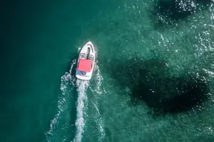 Tour image of 5-Hour Guided Jetboat Tour to Secret Beach, San Pedro, Belize.