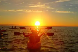 Tour image of Beautiful sunset kayak tour in Okinawa