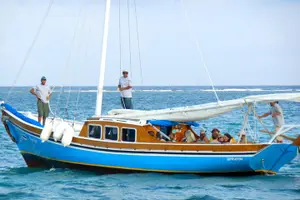 Tour image of Hol Chan Marine Reserve Snorkel Tour on the 40' Sirena Azul Sailboat