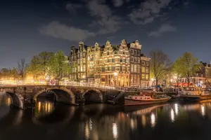 Tour image of Amsterdam Evening Canal Cruise with Live Guide and Onboard Bar