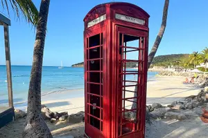 Tour image of Famous Red Phone Booth Beach (Dickenson Bay) and Fort Bay Beach