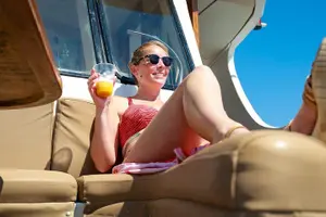 Tour image of PROTARAS: ADULTS 16+ LUXURY YACHT - HUGE SLIDE BBQ & 1 drink
