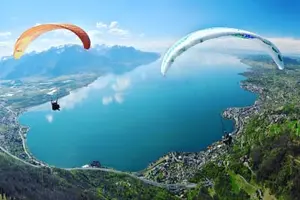 Tour image of Tandem paragliding flight in Villeneuve near Montreux