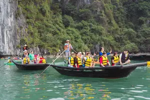 Tour image of Halong Excursion Deluxe Cruise with Lunch, Kayak & Sunset Party