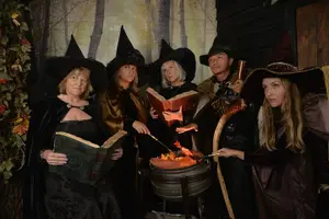 Tour image of Witch Costume Photo Shoot - Olde Salem Village theatrical set