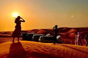 Tour image of Desert Safari Abu Dhabi w/ Sand Boarding, Camel Ride & BBQ Dinner