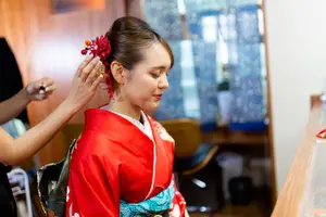 Tour image of Traditional Japanese Costumes "Kimono", "Yukata", "Ryuso", "Photograph Course "Hair Set & Lipstick & Kimono & Photography"