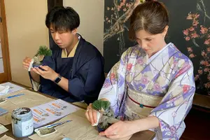 Tour image of Kimono, Tea Experience and Handcraft Bonsai in Hakone Gora