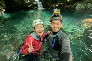 Tour image of Advanced Canyoning Activity in a Miracle Lava Valley of Mt. Fuji