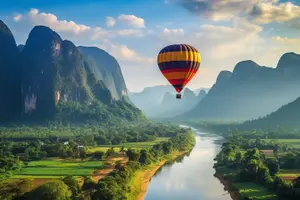 Tour image of Vang Vieng Laos Hot Air Balloon Adventure Tour