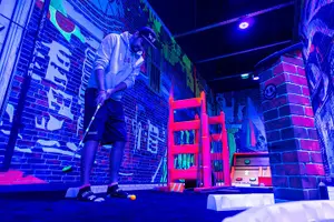 Tour image of Glow In The Dark Mini Golf Course in Maribor