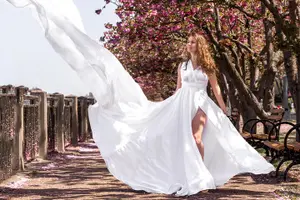 Tour image of New York Flying-dress photoshoot with iconic NYC views