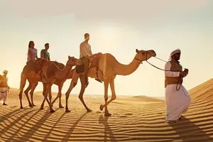 Tour image of Doha Desert Excursion Dune Bashing Sandboarding Camel Ride