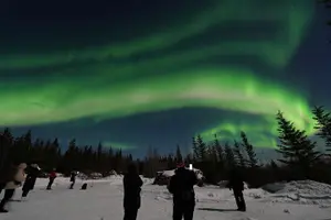 Tour image of Aurora Viewing - Aurora Husky Lodge , Great view from top of the ridge