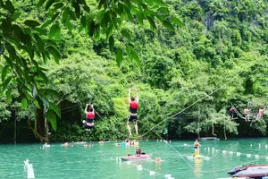Tour image of From Dong Hoi: Paradise Cave and Zipline Dark cave full day tour
