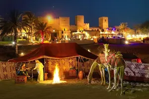 Tour image of Dubai Desert Safari: Luxury Fortress Dinner, Dune Bash & Camel