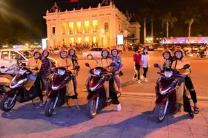 Tour image of Hanoi Motorbike Tours Led By Women: Hanoi By Night Foodie Motorbike Tours