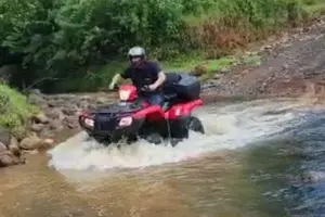 Tour image of Volcano Tenorio Rio Celeste ATV Adventure Max 9 Guest 4-4.5 Hours
