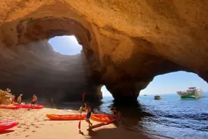 Tour image of Guided Kayak Tour to the Benagil Cave in Algarve