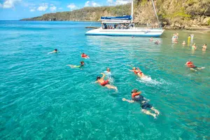 Tour image of St Lucia Full-Day Catamaran Sightseeing Cruise With Snorkeling