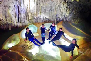 Tour image of [Miyako Island / Half Day] Pumpkin Limestone Cave & Sea Kayaking