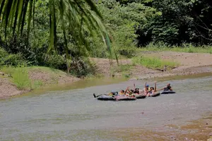 Tour image of Cave Tubing and Zip line Combo Tour from Belize City with Belizean Lunch Special