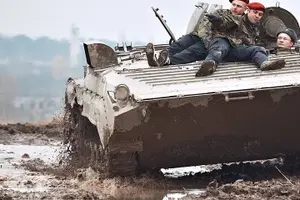 Tour image of Ride in a BMP tank and military garage tour Prague