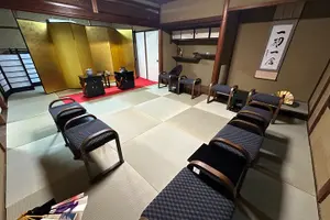 Tour image of KYOTO Tea Ceremony with kimono near by Imamiya Jinjya Shrine