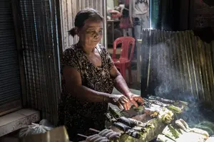 Tour image of Phnom Penh's Morning Market and Street Art Tour by Tuk tuk