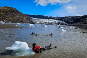 Tour image of Kayaking on the Sólheimajökull Glacier Lagoon