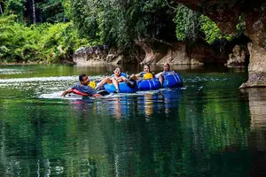 Tour image of Xunantunich Cave Tubing and Zip line triple tour from Placencia