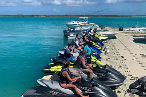 Tour image of Jet Skiing around La famille ship and smaller pristine cays
