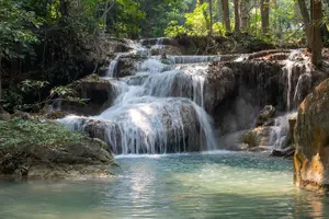 Tour image of Erawan Waterfall & Train Tour from Kanchanaburi – Full Day