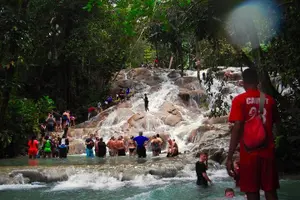 Tour image of Dunn's River Falls Party Cruise, Blue Hole with Snorkeling, free beverages