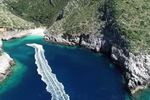 Tour image of Speed Boat Tour to Vlore's Secret Blue Cave at Grama Bay