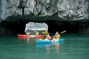 Tour image of Halong Bay Day Cruise - Cave, Kayaking, Swimming, Lunch & Jacuzzi