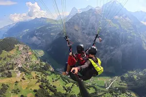 Tour image of Mürren Lauterbrunnen: Paragliding Panorama Tandem Flights