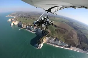 Tour image of Microlight first flight between Etretat & Deauville